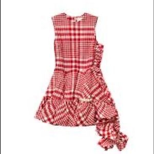 Simone Rocha H&M Collaboration Red Checkered Dress